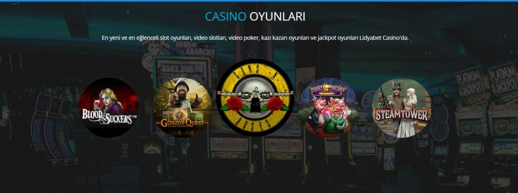 lidyabet casino oyunları